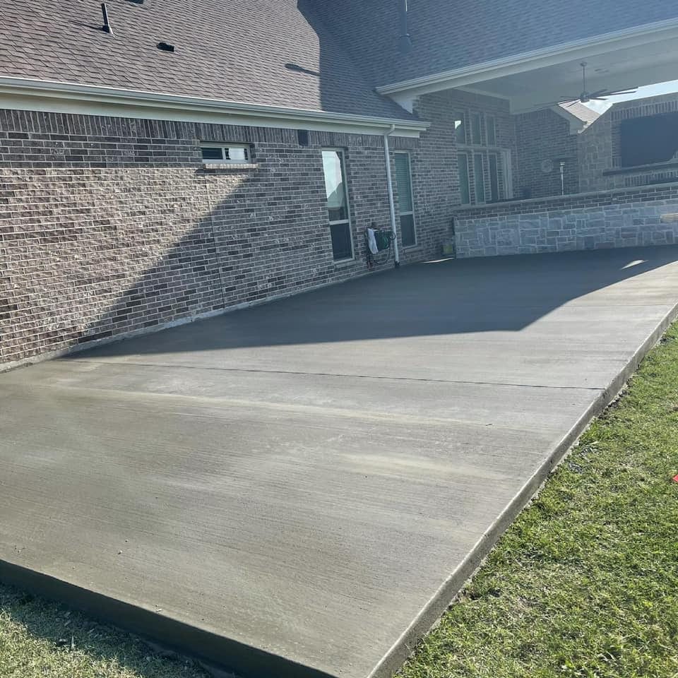 Concrete work and flatwork finishing